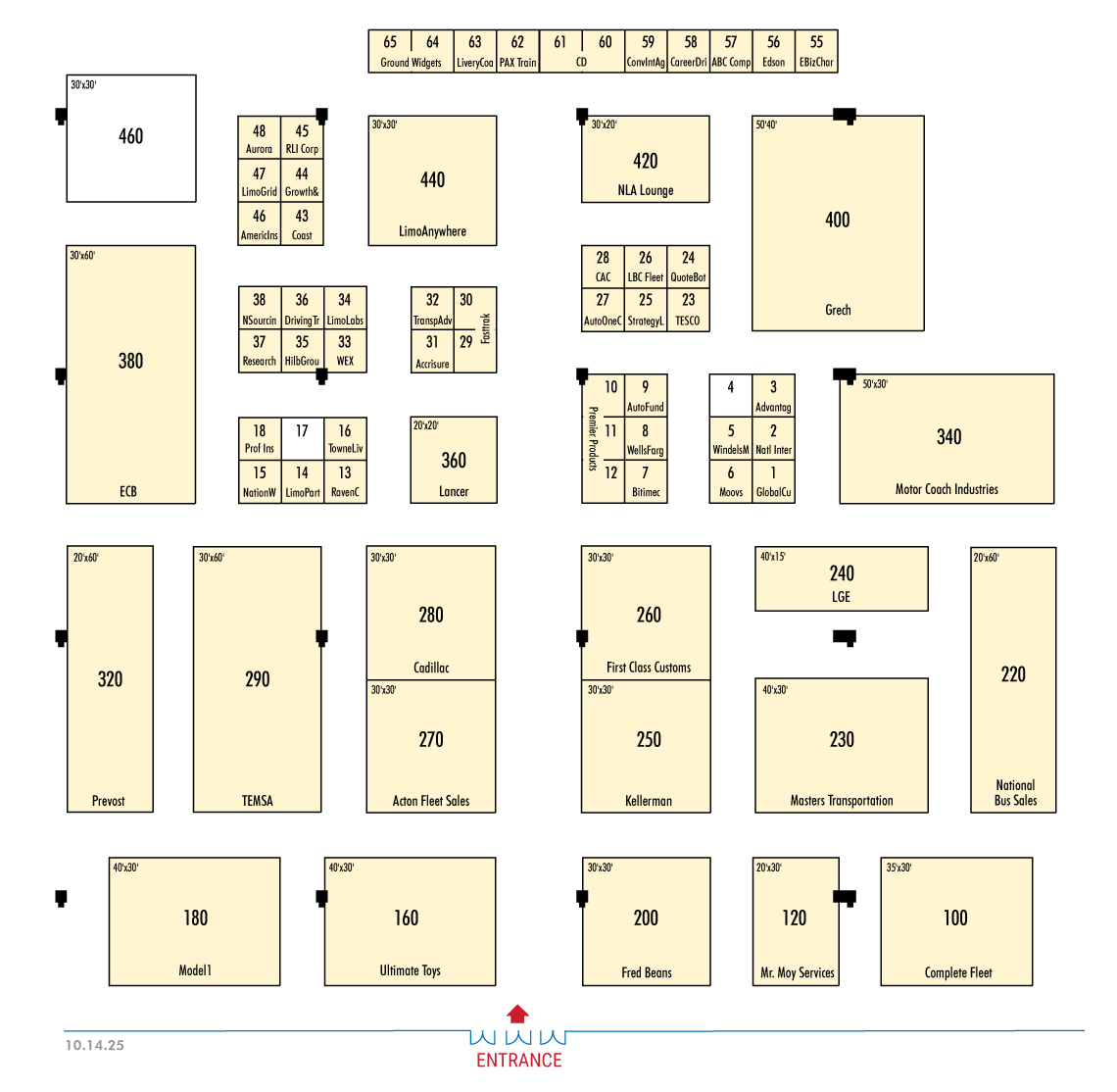 Floor Plan 2025 CDNLA Gaylord Texan